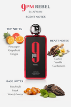 Afnan 9PM Rebel Perfume 100ml for Men – Long Lasting Bold Night Fragrance