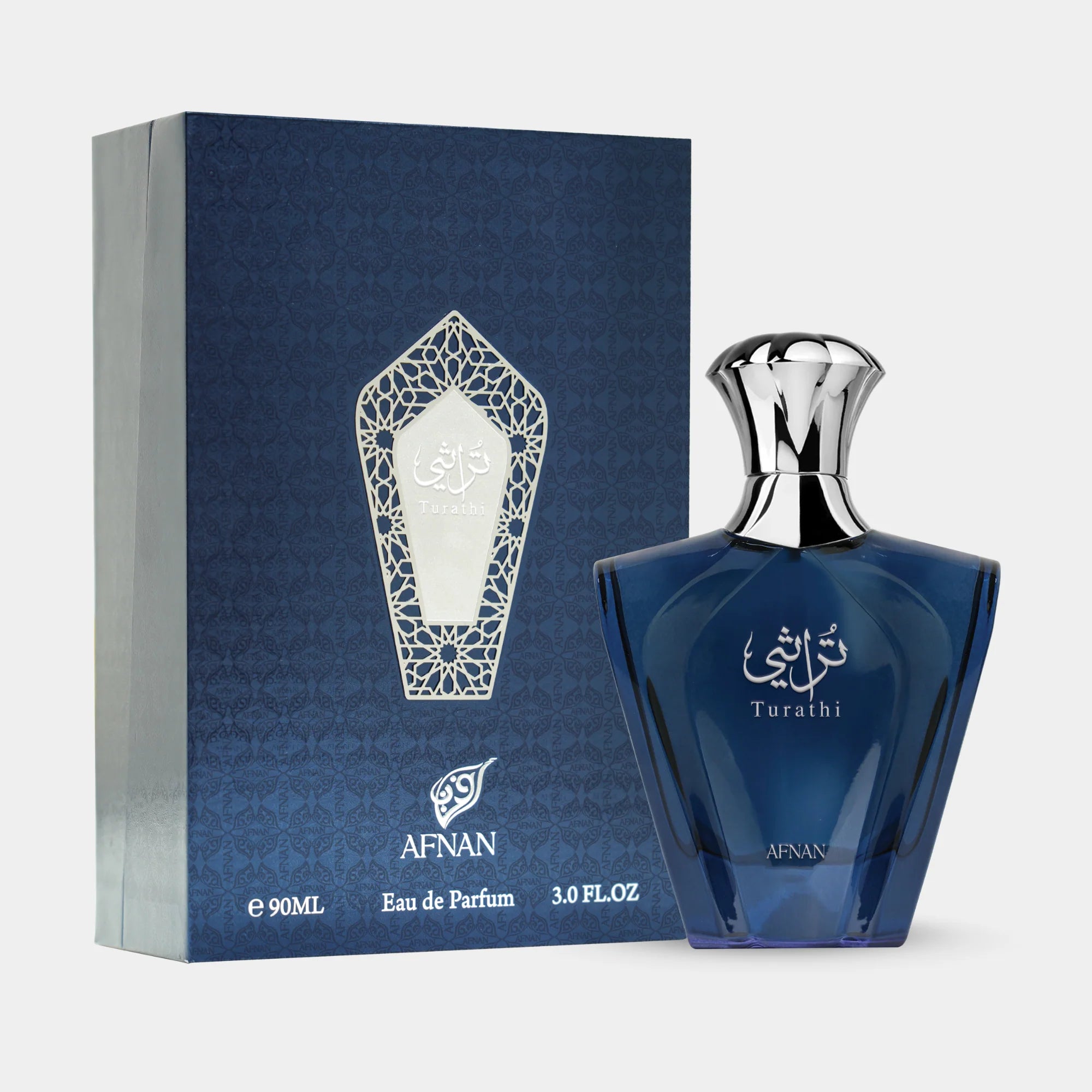Afnan Turathi Blue Eau De Parfum 90ml – Luxury Men's Perfume | Fresh Citrus Woody Long Lasting Fragrance