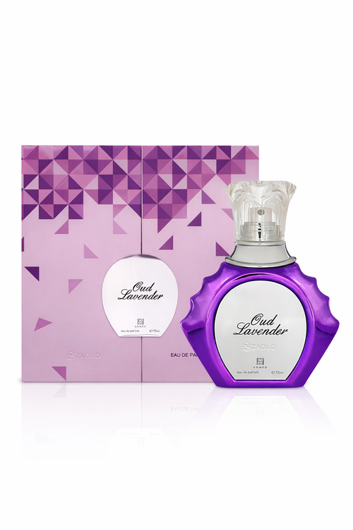 Ahmed Al Maghribi Oud Lavender Eau De Parfum 75 ML – Luxury Unisex Arabic Perfume | Long Lasting Oud & Lavender Fragrance