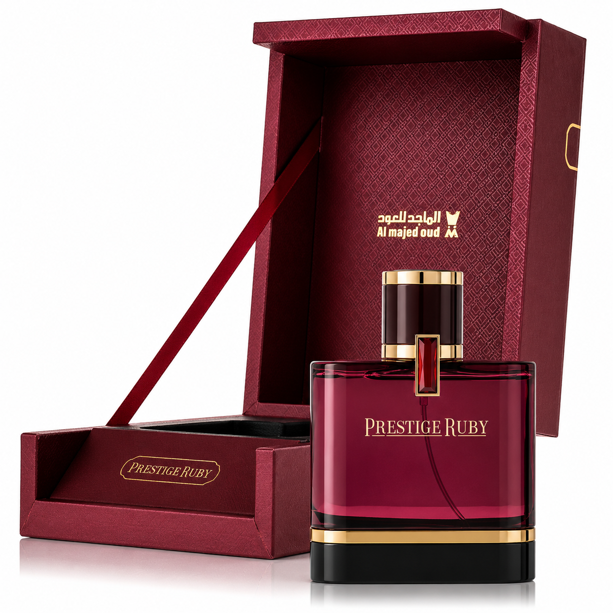Al Majed Oud Prestige Ruby Eau De Parfum 100ml | Luxury Arabian Perfume for Men & Women | Orange Blossom, Amber & Sidr Wood Fragrance | Long Lasting Premium EDP |