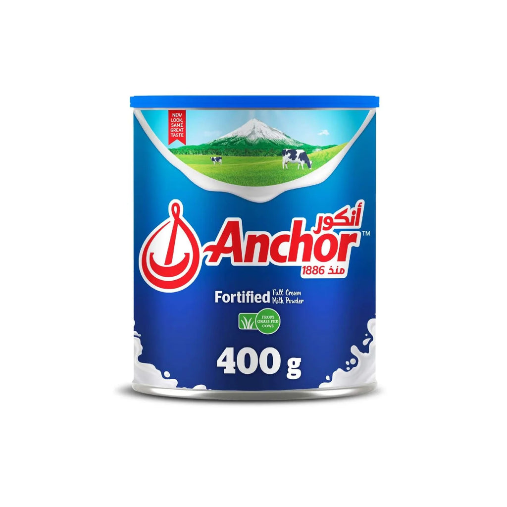 Anchor Fortified Full Cream Milk Powder 400g | Rich & Creamy Whole Milk Powder | High in Calcium & Protein