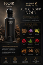 Al Majid Oud Noir Perfume 150ml EDP for Men & Women – Luxury Oud Woody Long Lasting Arabic Fragrance