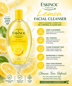 Eskinol Naturals Lemon Facial Cleanser 225 ml – Deep Cleansing & Oil Control Toner for Clear Skin