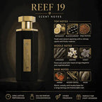 Reef 19 Black Eau De Parfum 100ml – Men's Luxury Perfume | Bold Long Lasting Woody Fragrance