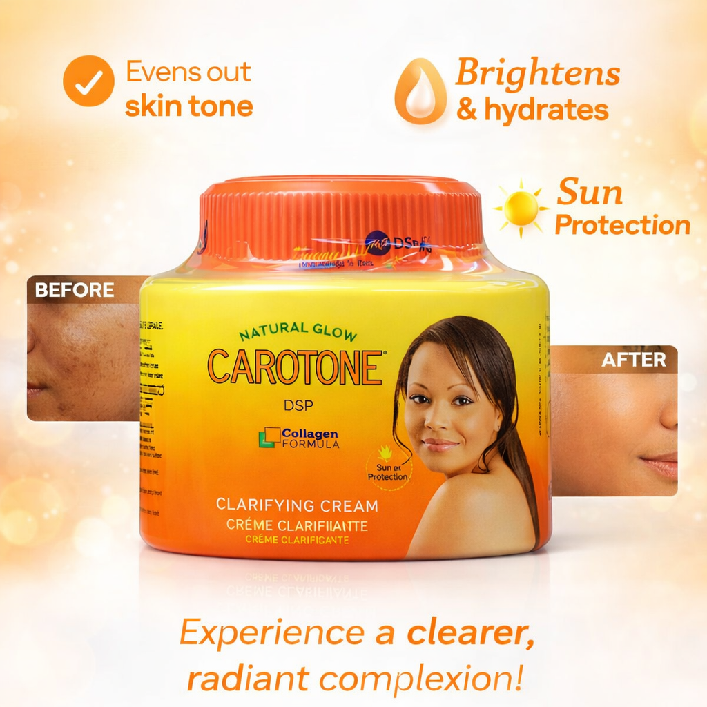Gandour Natural Glow Carotone Clarifying Cream 135ml – Brightening & Dark Spot Reducing Moisturizing Skin Cream