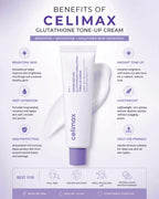 Celimax Derma Nature Glutathione Tone-Up Cream 35ml – Brightening Korean Cream for Instant Glow & Even Skin Tone