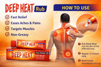 Deep Heat Rub 35g | Fast Warming Pain Relief Cream for Muscle Pain, Backache, Joint Pain, Sprains & Stiffness