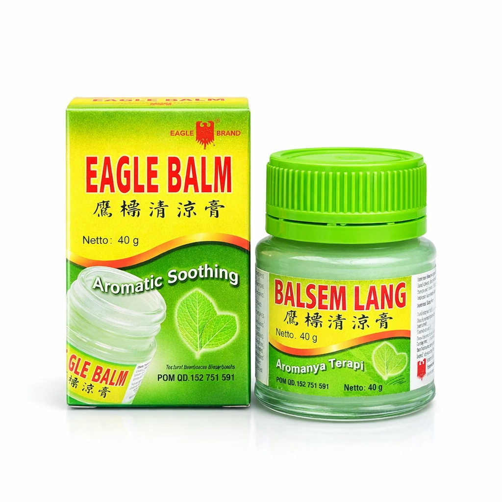 Eagle Brand Green Balm 20g | Aromatic Pain Relief Balm for Muscle, Joint & Headache Comfort