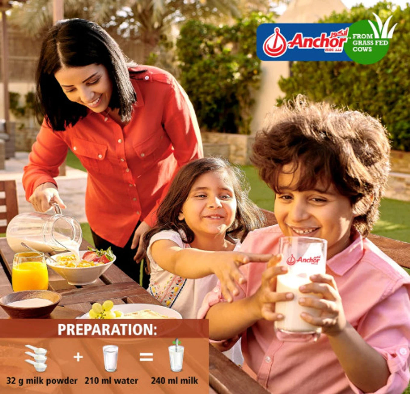 Anchor Fortified Full Cream Milk Powder 400g | Rich & Creamy Whole Milk Powder | High in Calcium & Protein