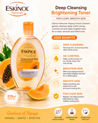 Eskinol Naturals Papaya Facial Cleanser 225 ml– Deep Cleansing & Brightening Toner for Clear, Smooth Skin