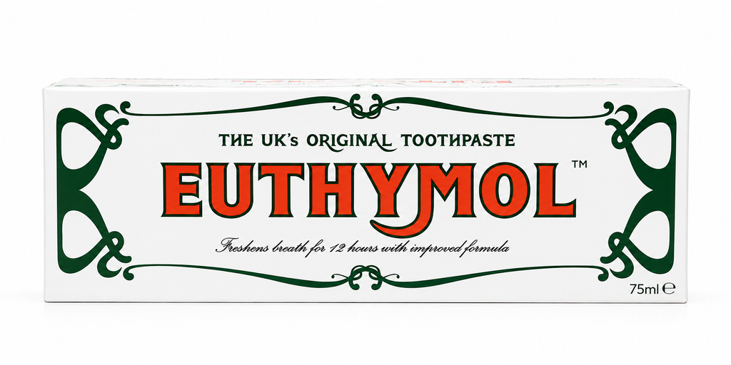 Euthymol Original Toothpaste 75ml | Fluoride-Free Toothpaste with Whitening & Fresh Breath | Pack of 1