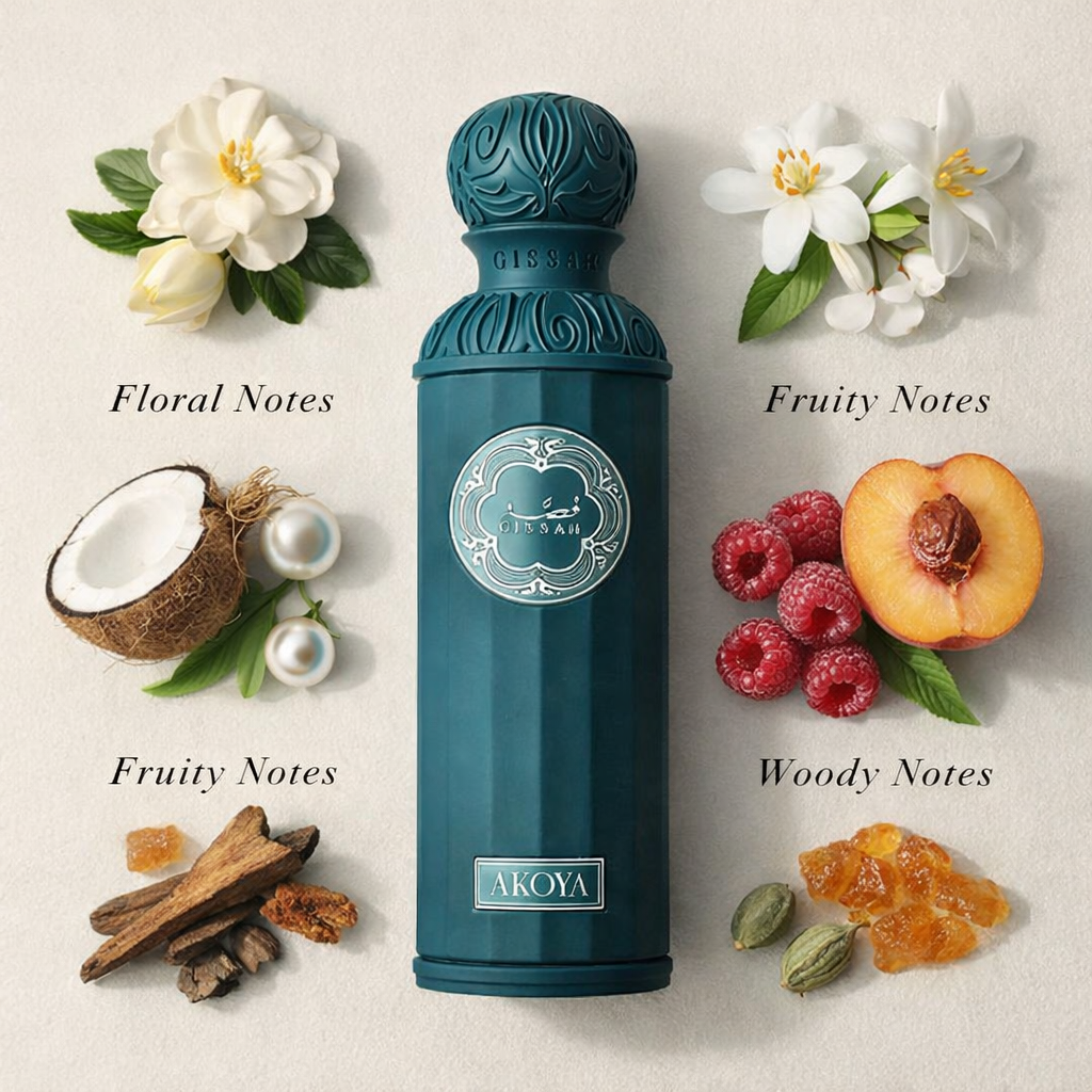Gissah Akoya Eau De Parfum 200ml – Luxury Unisex Perfume | Long Lasting Premium Fragrance for Men & Women