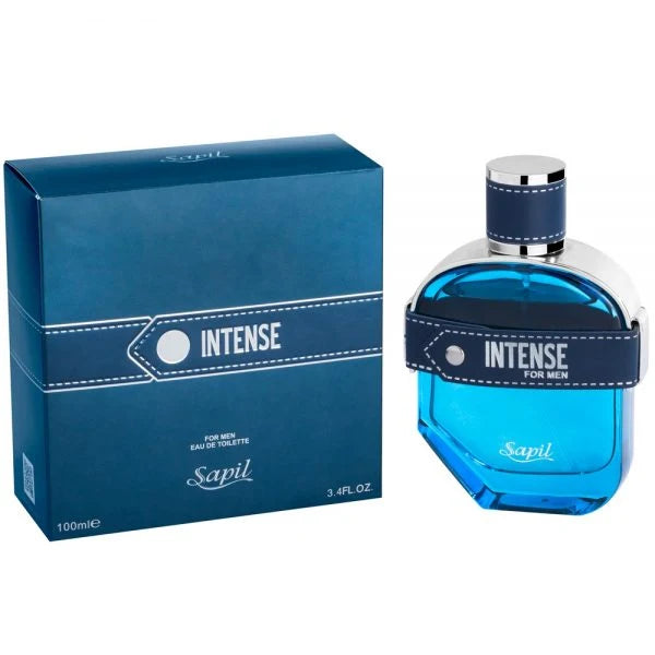 Sapil Intense for Men Eau de Parfum 100ml blue perfume bottle
