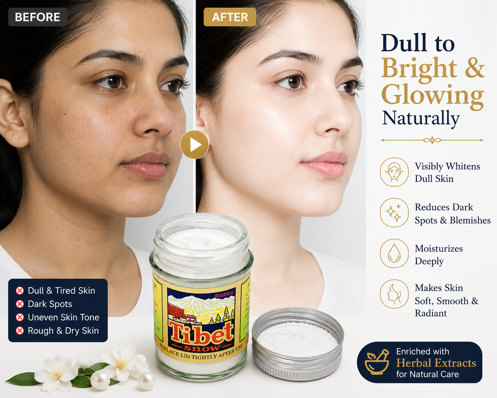 Imported Tibet Snow Cream Original 50g | Deep Moisturizing Face & Body Cream for Soft & Smooth Skin