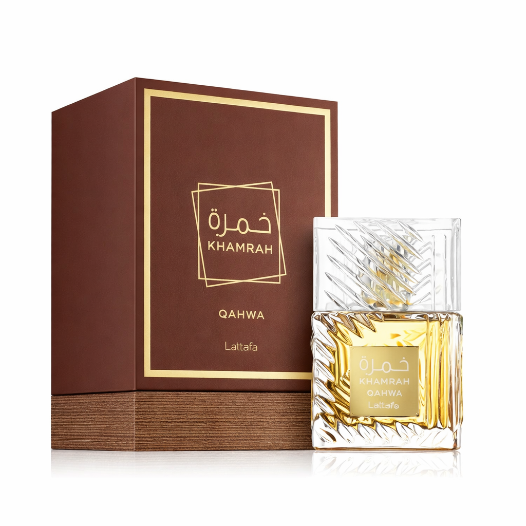 Lattafa Khamrah Qahwa Eau de Parfum 100ml – Coffee Vanilla Arabic Perfume for Men & Women