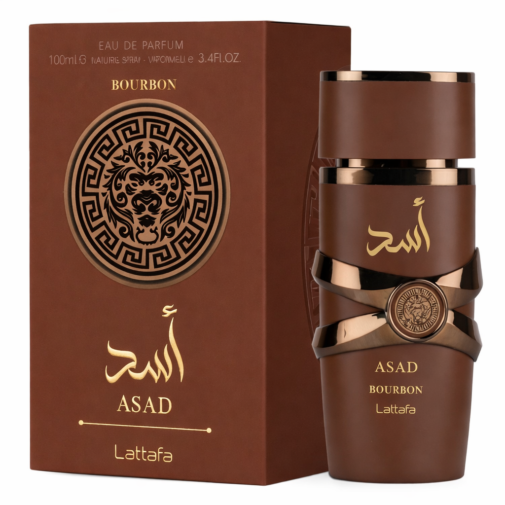 Lattafa Asad Bourbon Perfume 100ml EDP for Men – Long Lasting Sweet Spicy Vanilla Woody Fragrance