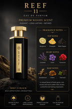 Reef 11 Black Perfume 100ml EDP for Men – Long Lasting Luxury Woody Fragrance