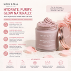 Mary & May Rose Hyaluronic Hydra Wash Off Pack 125g – Hydrating Clay Mask with Rose & Hyaluronic Acid