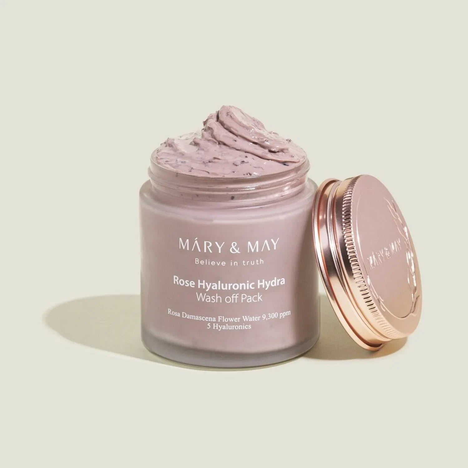 Mary & May Rose Hyaluronic Hydra Wash Off Pack 125g – Hydrating Clay Mask with Rose & Hyaluronic Acid