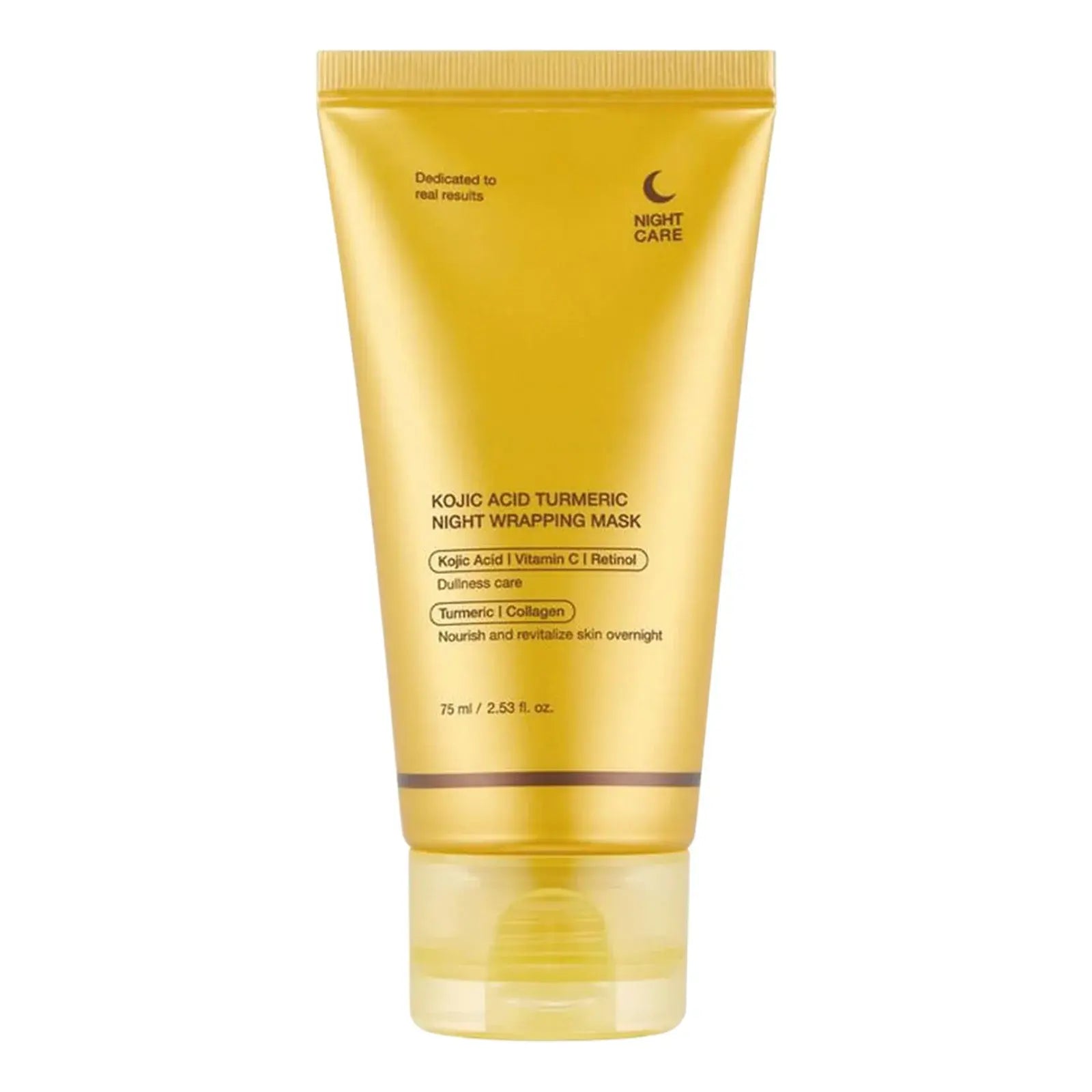 Medicube Kojic Acid Turmeric Overnight Wrapping Mask 75ml – Brightening Korean Sleeping Mask for Dark Spots & Glow
