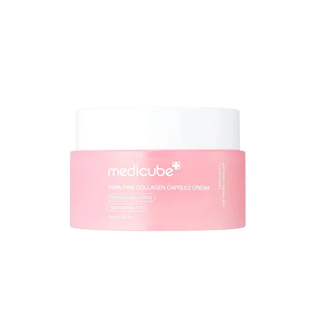 Medicube PDRN Pink Collagen Capsule Cream 55g – Firming & Brightening Korean Moisturizer for Glass Skin