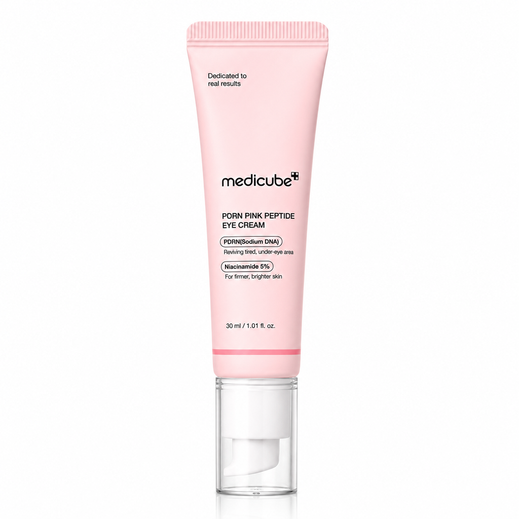 Medicube PDRN Pink Peptide Eye Cream 30ml | Brightening & Firming Korean Eye Cream for Dark Circles, Fine Lines & Puffiness