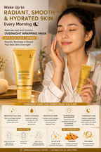 Medicube Kojic Acid Turmeric Overnight Wrapping Mask 75ml – Brightening Korean Sleeping Mask for Dark Spots & Glow