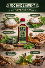Moo Tong Liniment Pain Relief Oil 60ml | Fast Relief for Joint Pain, Backache, Muscle Fatigue & Stiffness