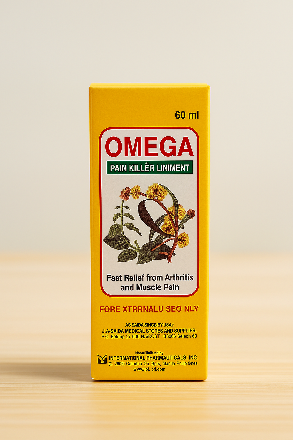 Omega Pain Killer Liniment Oil 60ml | Fast Relief for Muscle Pain, Joint Pain, Backache, Arthritis & Sprains