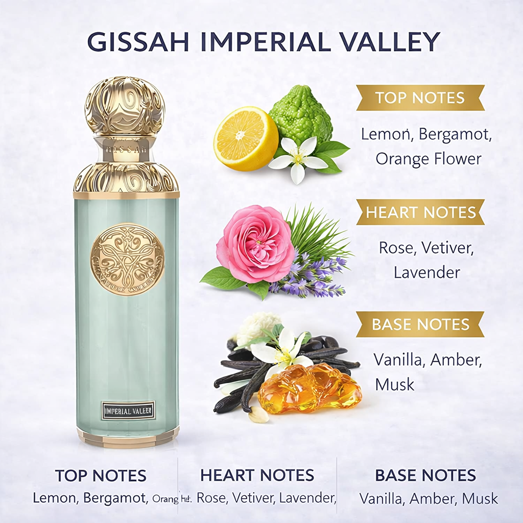 Gissah Imperial Valley Eau De Parfum 200 ml – Luxury Unisex Perfume | Long Lasting Premium Fragrance