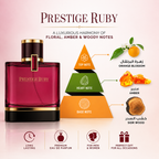 Al Majed Oud Prestige Ruby Eau De Parfum 100ml | Luxury Arabian Perfume for Men & Women | Orange Blossom, Amber & Sidr Wood Fragrance | Long Lasting Premium EDP |