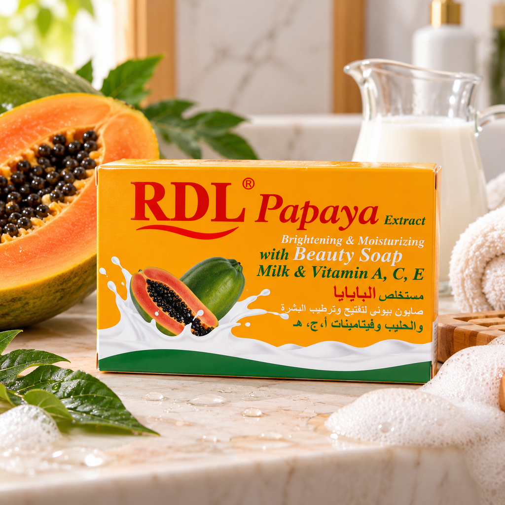 RDL Papaya Extract soap spa still life