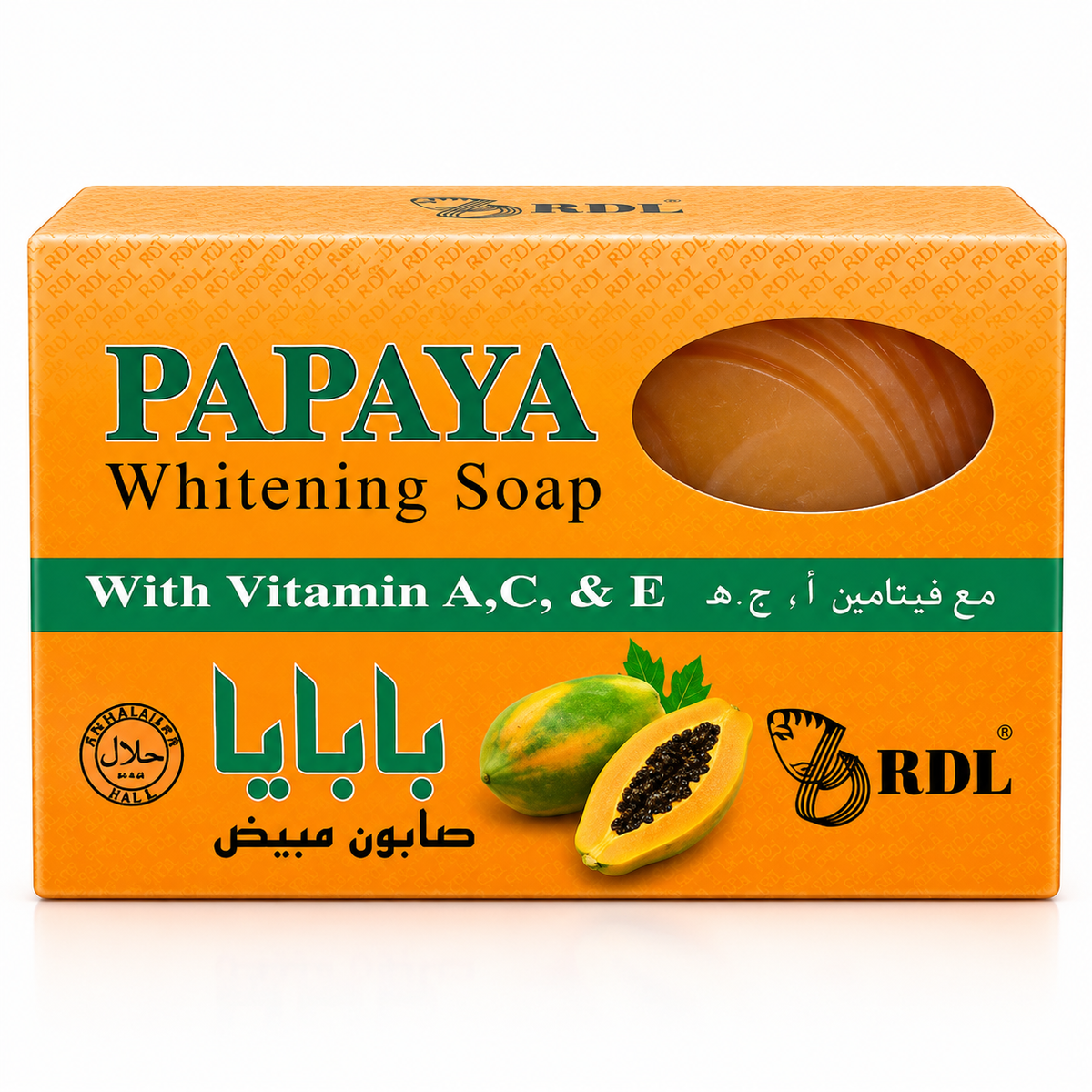 RDL Papaya Whitening Soap with Vitamin A, C & E