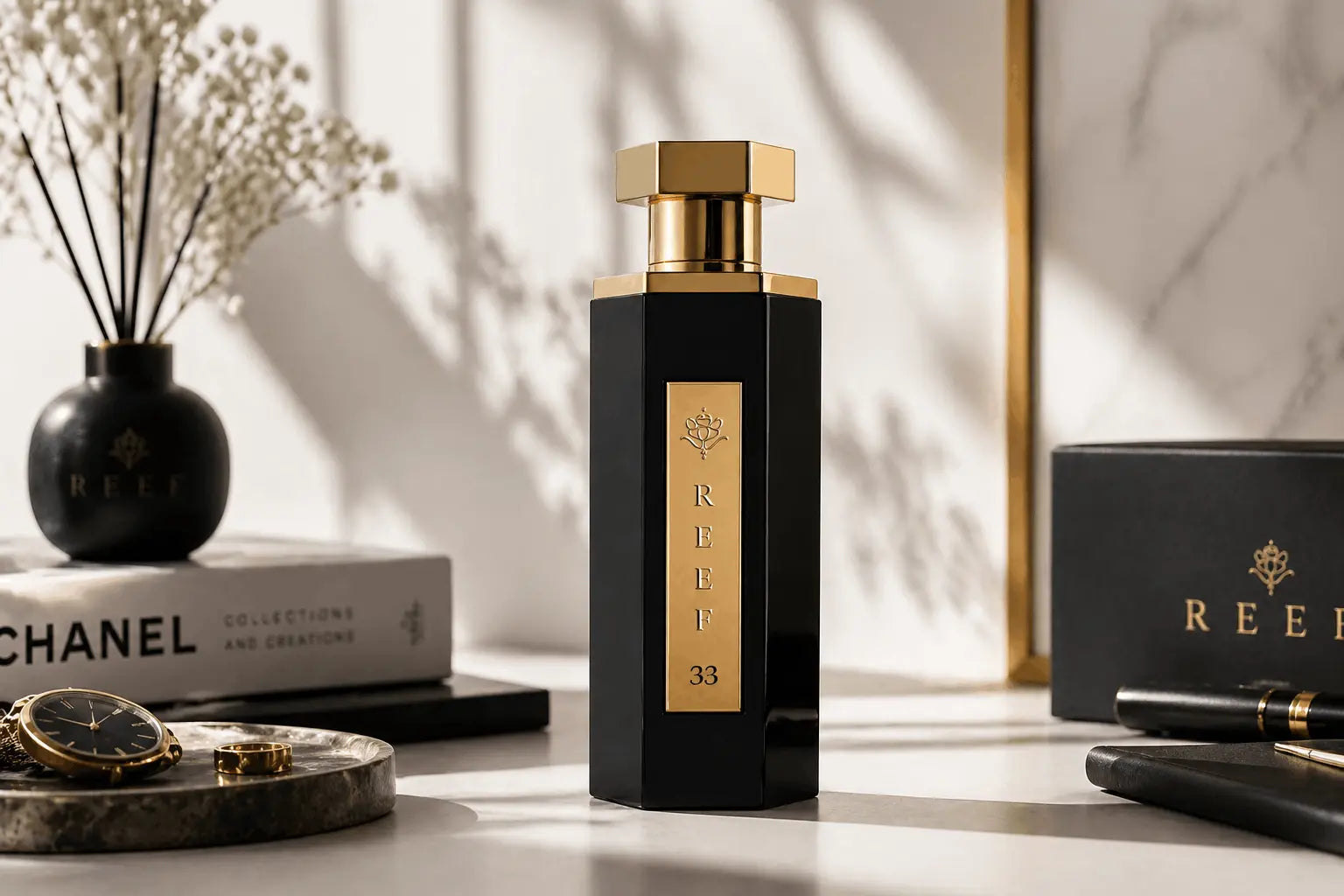 Reef 33 Black Perfume for Men 100ml – Long Lasting Strong Luxury Fragrance