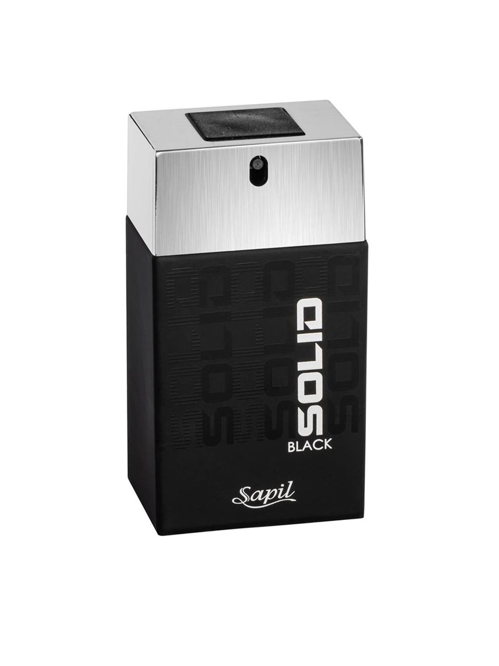 Sapil Solid Black Eau De Toilette 100ml – Men's Long Lasting Perfume | Bold Woody Aromatic Fragrance