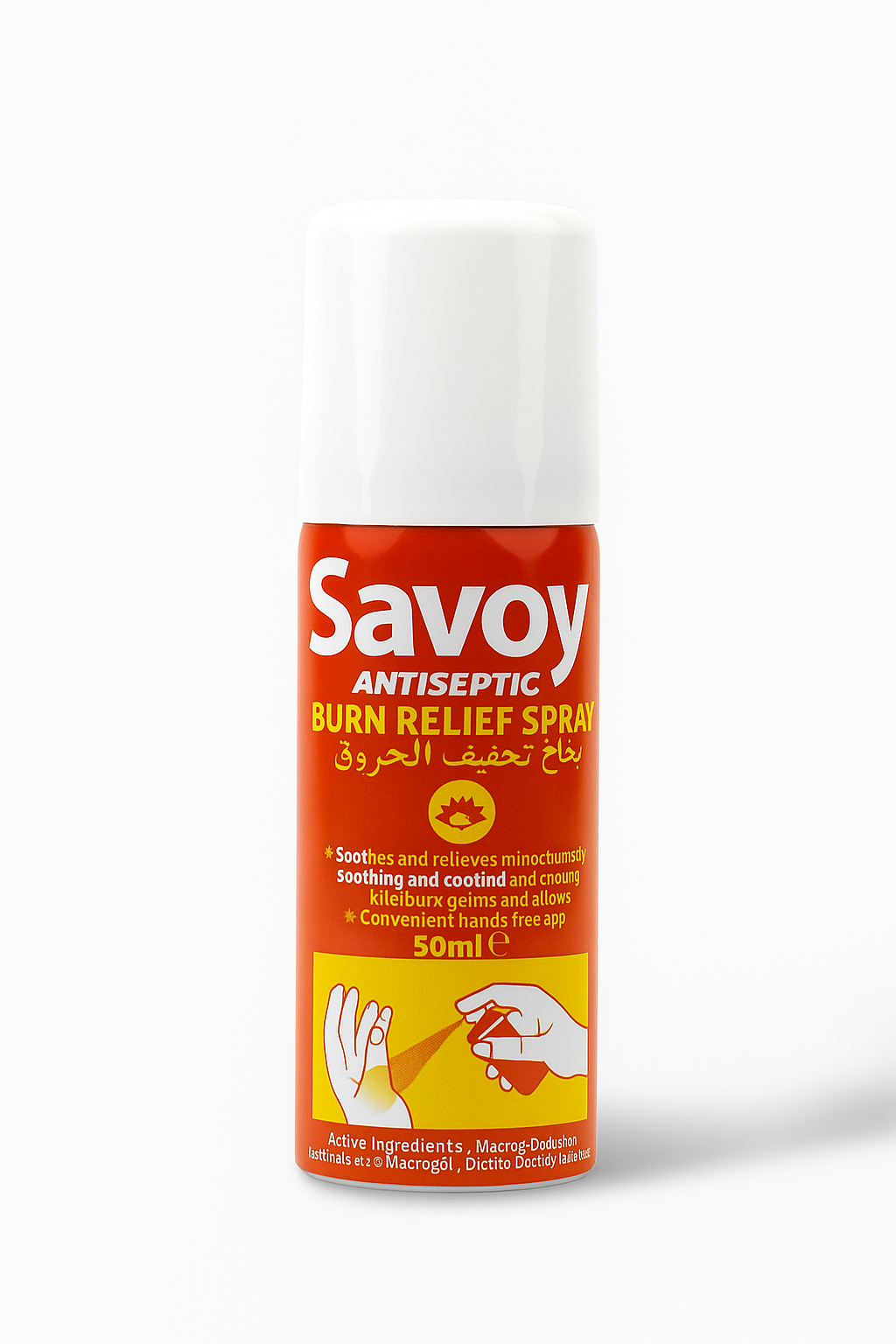 Savoy Burn Relief Spray 50ml | Fast Cooling Antiseptic Spray for Minor Burns, Scalds & Sunburn Relief