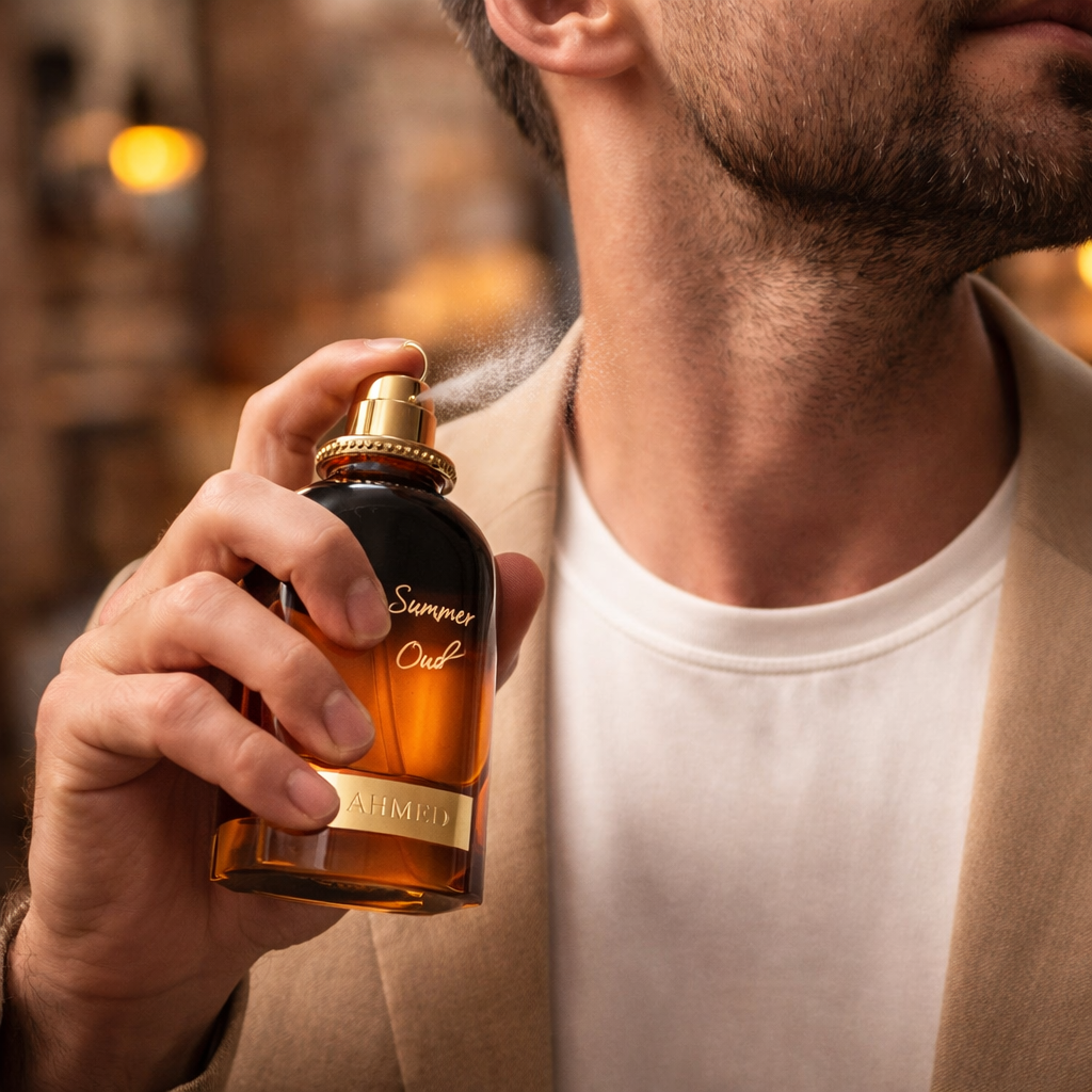 Ahmed Al Maghribi Summer Oud Eau De Parfum 60ml – Fresh Unisex Arabic Oud Perfume | Long Lasting Summer Fragrance