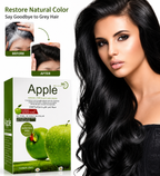 Apple Hair Color Shampoo 300ml – Ammonia Free Natural Black Hair Dye Shampoo for Men & Women