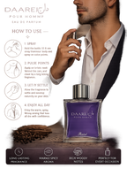 Rasasi Daarej Perfume 100ml EDP for Men – Long Lasting Warm Spicy Vanilla Amber Fragrance