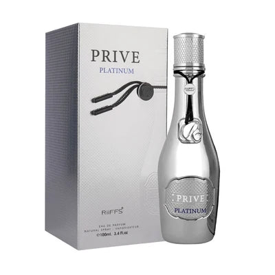 RiiFFS Prive Platinum silver perfume bottle