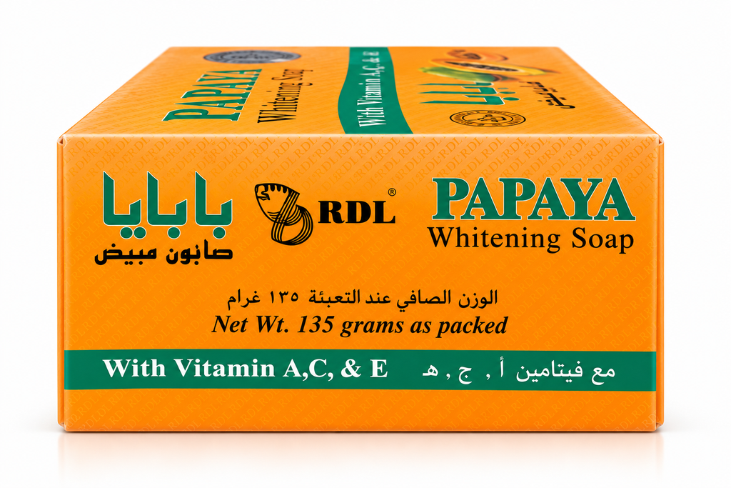 RDL Papaya Whitening Soap with Vitamin A, C & E